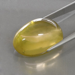 Cuarzo amarillo natural de 27,87 ct, corte óvalo, transparente