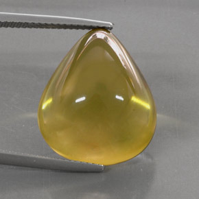 Cuarzo amarillo natural de 22,07 ct, en forma de pera, transparente
