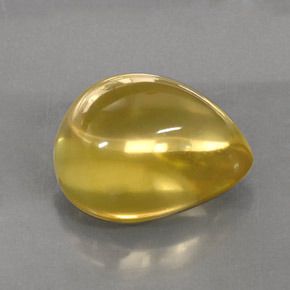 Cuarzo amarillo natural de 22,07 ct, en forma de pera, transparente