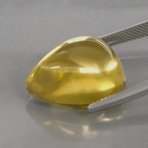 Cuarzo amarillo natural de 22,07 ct, en forma de pera, transparente
