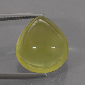 Cuarzo amarillo natural de 17,87 ct, en forma de pera, transparente