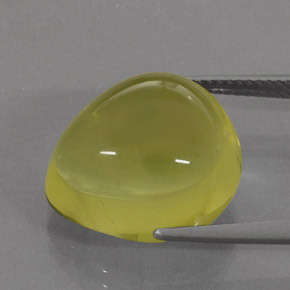 Cuarzo amarillo natural de 17,87 ct, en forma de pera, transparente
