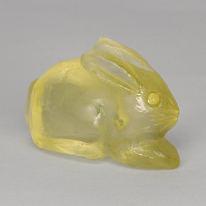 Cuarzo amarillo natural de 32,44 ct, transparente, transparente / translúcido
