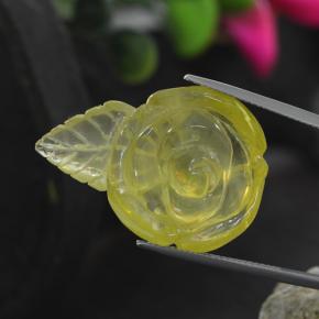 Cuarzo amarillo natural de 41,25 ct, forma elegante, transparente