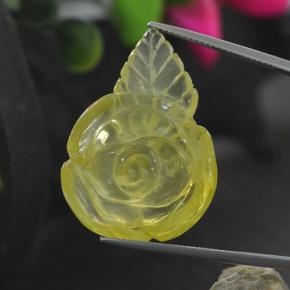Cuarzo amarillo natural de 41,25 ct, forma elegante, transparente
