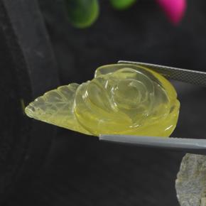 Cuarzo amarillo natural de 41,25 ct, forma elegante, transparente