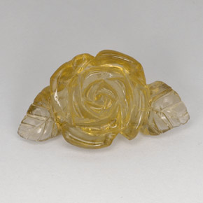 Cuarzo amarillo natural de 21,78 ct, transparente, transparente / translúcido