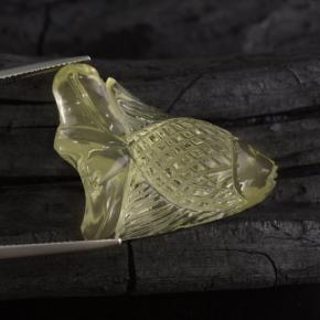Cuarzo amarillo natural de 42,75 ct, forma elegante, transparente