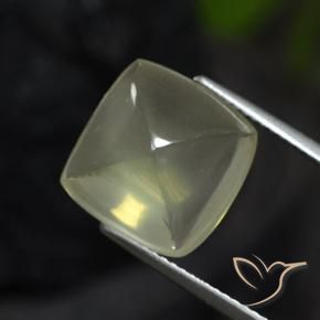 Cuarzo Medium Green  natural de 8.59 ct, Forma Cojín, Transparente