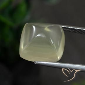 Cuarzo Medium Green  natural de 8.59 ct, Forma Cojín, Transparente