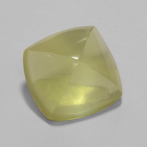 Cuarzo amarillo natural de 7,89 ct, corte cojín, transparente