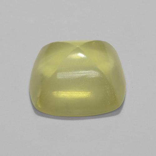 Cuarzo amarillo natural de 7,89 ct, corte cojín, transparente