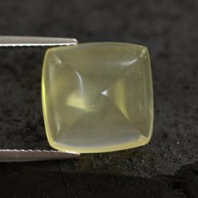 Cuarzo amarillo natural de 8,05 ct, corte cojín, transparente