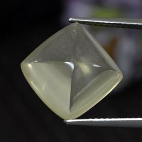 Cuarzo amarillo natural de 7,66 ct, corte cojín, transparente