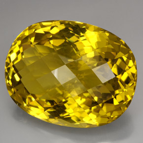 Cuarzo amarillo natural de 223,80 ct, corte óvalo, VVS-VS