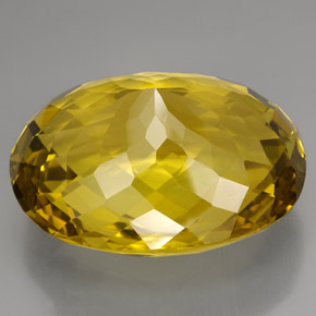 Cuarzo amarillo natural de 223,80 ct, corte óvalo, VVS-VS