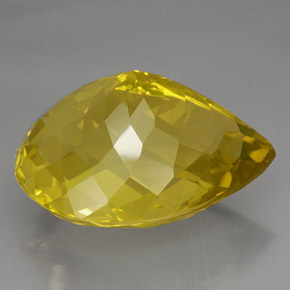 Cuarzo amarillo natural de 145,55 ct, en forma de pera, IF