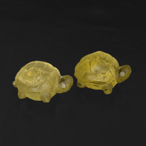 Gemas de cuarzo amarillo natural de  ct, transparente, transparente / translúcido