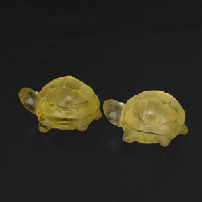Gemas de cuarzo amarillo natural de  ct, transparente, transparente / translúcido