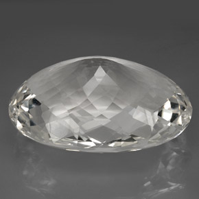 Cuarzo blanco natural de 418,80 ct, corte óvalo, IF