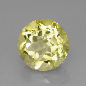 Cuarzo amarillo natural de 2,67 ct, corte redondo, VVS-VS
