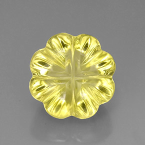 Cuarzo amarillo natural de 10,56 ct, forma elegante, transparente
