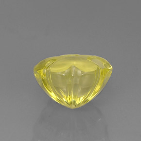 Cuarzo amarillo natural de 10,56 ct, forma elegante, transparente