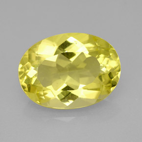 Cuarzo Limón natural de 6.01 ct, Corte Óvalo, VVS-VS