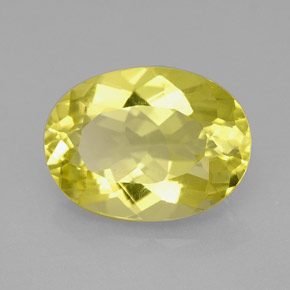 Cuarzo Limón natural de 6.01 ct, Corte Óvalo, VVS-VS