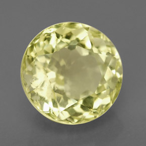 Cuarzo amarillo natural de 3,93 ct, corte redondo, VS