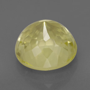 Cuarzo amarillo natural de 3,93 ct, corte redondo, VS