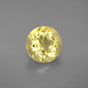 Cuarzo amarillo natural de 2,64 ct, corte redondo, VS