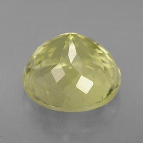 Cuarzo amarillo natural de 6,37 ct, corte redondo, VS