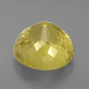 Cuarzo amarillo natural de 6,28 ct, corte redondo, VS
