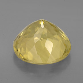 Cuarzo amarillo natural de 5,87 ct, corte redondo, VS