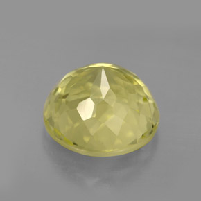 Cuarzo Limón natural de 6.19 ct, Corte Redondo, VS