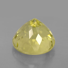 Cuarzo amarillo natural de 6,98 ct, corte redondo, VS