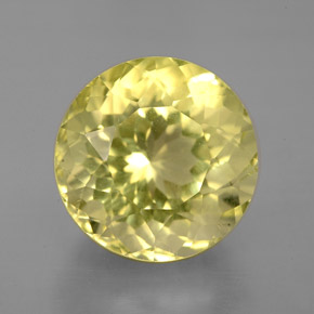 Cuarzo amarillo natural de 6,98 ct, corte redondo, VVS-VS