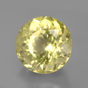 Cuarzo amarillo natural de 6,98 ct, corte redondo, VVS-VS