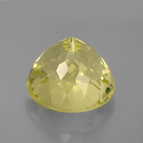 Cuarzo amarillo natural de 6,98 ct, corte redondo, VVS-VS
