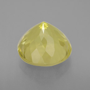 Cuarzo amarillo natural de 5,25 ct, corte redondo, VS