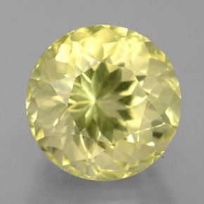 Cuarzo Limón natural de 5.93 ct, Corte Redondo, VS