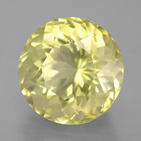 Cuarzo Limón natural de 5.93 ct, Corte Redondo, VS