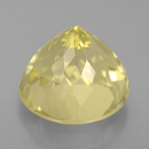 Cuarzo Limón natural de 5.93 ct, Corte Redondo, VS