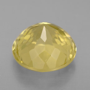 Cuarzo amarillo natural de 5,07 ct, corte redondo, VS
