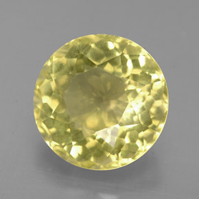 Cuarzo amarillo natural de 4,69 ct, corte redondo, VS