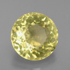 Cuarzo amarillo natural de 4,69 ct, corte redondo, VS