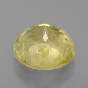 Cuarzo amarillo natural de 4,69 ct, corte redondo, VS