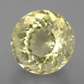 Cuarzo amarillo natural de 5,55 ct, corte redondo, VVS-VS