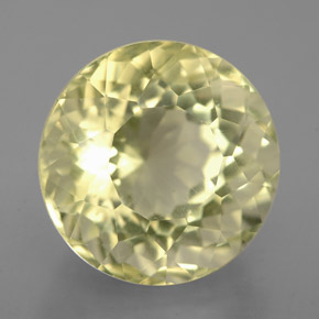 Cuarzo amarillo natural de 5,55 ct, corte redondo, VVS-VS